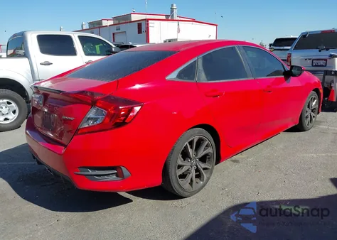 2019 Honda Civic Sport z USA, uszkodzony, nr VIN 2HGFC2F89KH543275